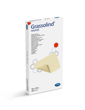 Grassolind Neutral vazelinska nelepljiva kontaktna mrežica (10 x 10 cm), 10 mrežic