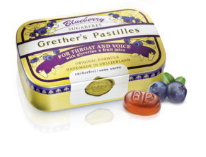 Grether’s pastile z okusom borovnice - brez sladkorja, 110 g