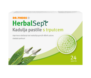 HerbalSept žajbljeve pastile s trpotcem, 24 pastil