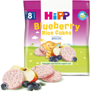HiPP Riževi vaflji z borovnico BIO, 30 g