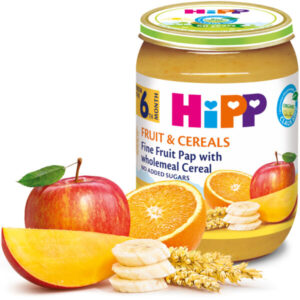 HiPP Sadje & žita – blaga sadna kašica z žiti BIO, 190 g