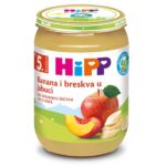 HiPP sadna kašica jabolka, breskve in banane BIO, 190 g