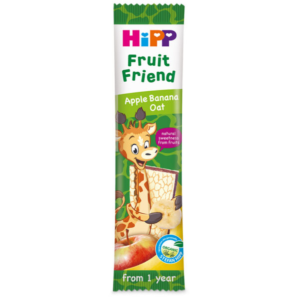 HiPP sadna ploščica banana, jabolko in oves BIO, 23 g HiPP sadna ploščica banana, jabolko in oves BIO, 23 g