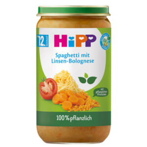 HiPP špageti z lečo po bolonjsko BIO, 250 g