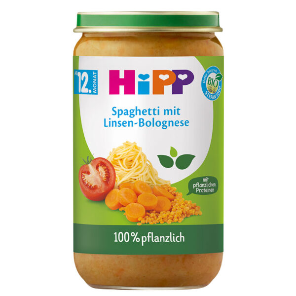 HiPP špageti z lečo po bolonjsko BIO, 250 g HiPP špageti z lečo po bolonjsko BIO, 250 g