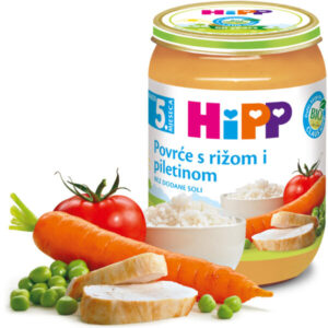 HiPP zelenjava z rižem in piščančjim mesom BIO, 190 g
