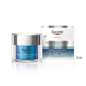 Eucerin Hyaluron-Filler + 3x Effect nočni vlažilni booster, 50 ml