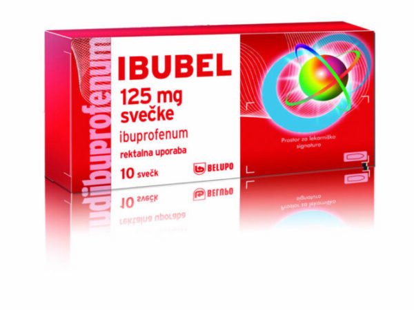 Ibubel 125 mg svečke, 10 svečk Ibubel 125 mg svečke, 10 svečk