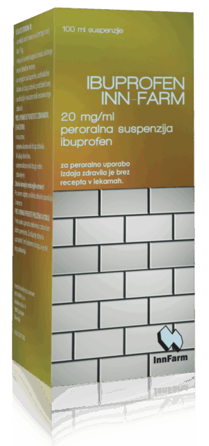 Ibuprofen INN-FARM 20 mg/ml peroralna suspenzija, 100 ml