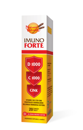 Natural Wealth Imuno Forte šumeče tablete, 20 tablet