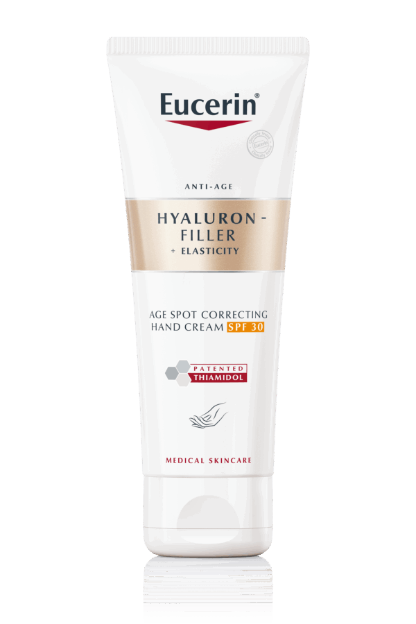 Eucerin Hyaluron-Filler + Elasticity krema za roke proti starostnim pegam ZF30, 75 ml Eucerin Hyaluron-Filler + Elasticity krema za roke proti starostnim pegam ZF30, 75 ml