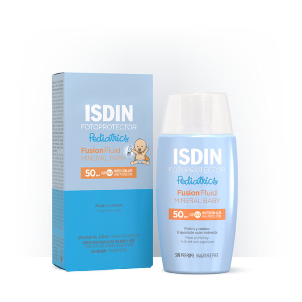 ISDIN Fotoprotector Pediatrics Fusion Mineral Baby fluid ZF50, 50 ml ISDIN Fotoprotector Pediatrics Fusion Mineral Baby fluid ZF50, 50 ml
