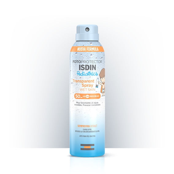ISDIN Fotoprotector Pediatrics Transparent Spray Wet Skin prozoren sprej za telo ZF50, 250 ml ISDIN Fotoprotector Pediatrics Transparent Spray Wet Skin prozoren sprej za telo ZF50, 250 ml