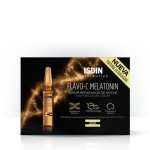 ISDIN Isdinceutics Flavo-C Melatonin nočni obnovitveni serum ampule, 30 x 2 ml