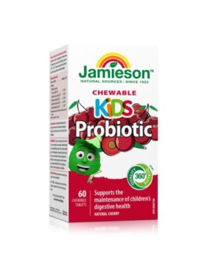 Jamieson Flora Biotik za otroke žvečljive tablete z okusom češnje, 60 tablet