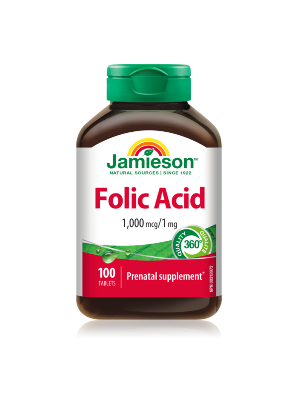 Jamieson Folna kislina 1000 μg tablete, 100 tablet Jamieson Folna kislina 1000 μg tablete, 100 tablet