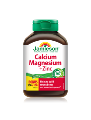 Jamieson Kalcij, magnezij in cink tablete, 200 tablet