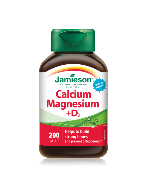 Jamieson Kalcij, magnezij in vitamin D3 tablete, 200 tablet
