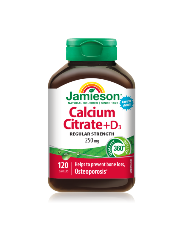 Jamieson Kalcijev citrat in vitamin D3 tablete, 120 tablet Jamieson Kalcijev citrat in vitamin D3 tablete, 120 tablet
