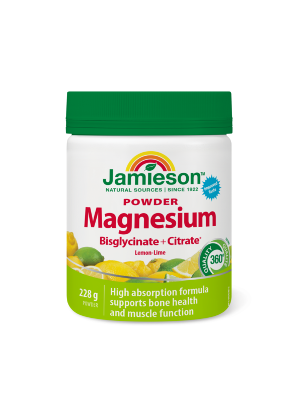 Jamieson Magnezij prašek za pripravo napitka z okusom limone in limete, 228 g Jamieson Magnezij prašek za pripravo napitka z okusom limone in limete, 228 g