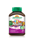 Jamieson Multivitamini in minerali za otroke žvečljive tablete v obliki živalic, 60 tablet Jamieson Multivitamini in minerali za otroke žvečljive tablete v obliki živalic, 60 tablet