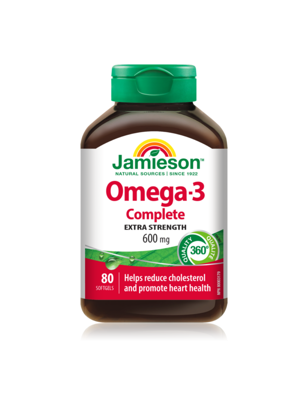 Jamieson Omega-3 Complete 600 mg kapsule, 80 kapsul Jamieson Omega-3 Complete 600 mg kapsule, 80 kapsul