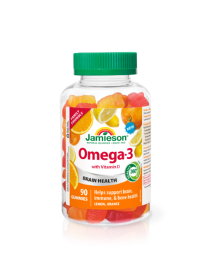 Jamieson Omega-3 žvečljivi bonboni za otroke in odrasle, 90 bonbonov