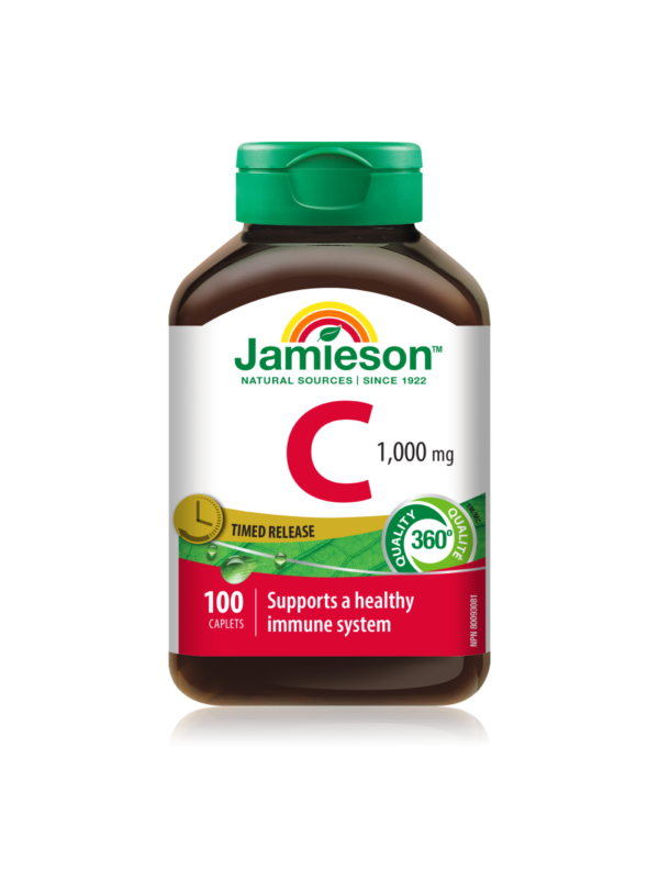 Jamieson Vitamin C 1000 mg tablete s podaljšanim sproščanjem, 100 tablet Jamieson Vitamin C 1000 mg tablete s podaljšanim sproščanjem, 100 tablet