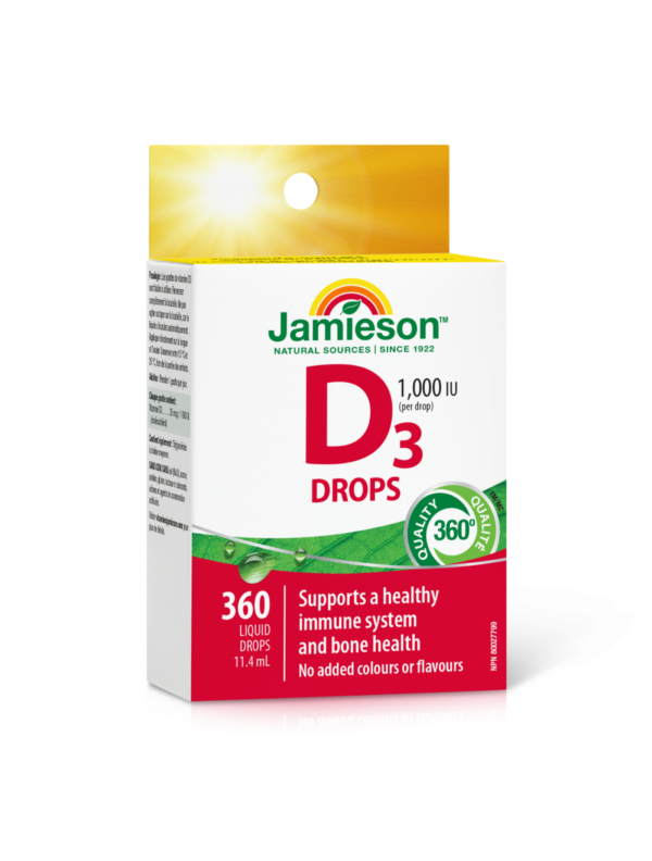 Jamieson Vitamin D 1000 I.E. kapljice, 11,4 ml