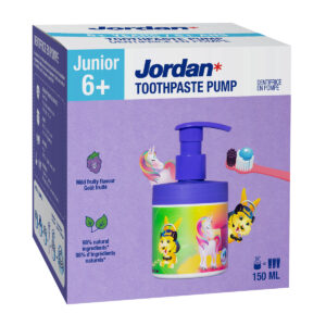 Jordan Junior zobna pasta za otroke s pumpico  (6 - 12 let), 150 ml