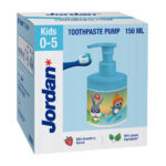 Jordan Kids zobna pasta za otroke s pumpico (0 - 5 let), 150 ml Jordan Kids zobna pasta za otroke s pumpico (0 - 5 let), 150 ml