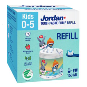Jordan Kids zobna pasta za otroke refill (0 – 5 let), 150 ml