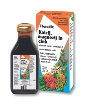 Floradix Ca + Mg + Zn + vitamin D tonik, 250 ml