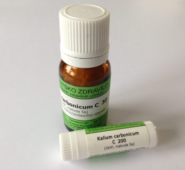Kalium carbonicum C12 homeopatske kroglice, 10 g