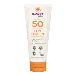 Bambo Nature Sunscreen Krema za zaščito pred soncem ZF50, 100 ml