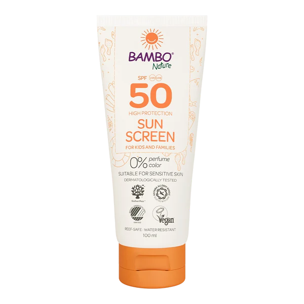 Bambo Nature Sunscreen Krema za zaščito pred soncem ZF50, 100 ml Bambo Nature Sunscreen Krema za zaščito pred soncem ZF50, 100 ml