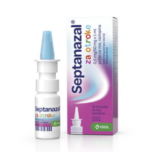 Septanazal za otroke 0,5 mg/50 mg v 1 ml pršilo za nos, raztopina 10 ml