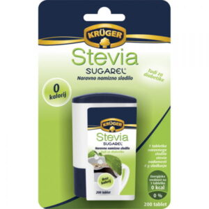Krüger Stevia Sugarel namizno sladilo v tabletkah, 200 tabletk