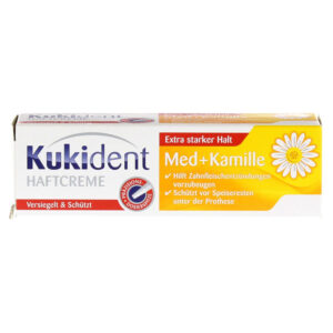 Kukident pričvrstilna krema za proteze z izvlečkom kamilice, 40 ml