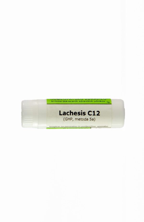 Lachesis C200 homeopatske kroglice, 1 g