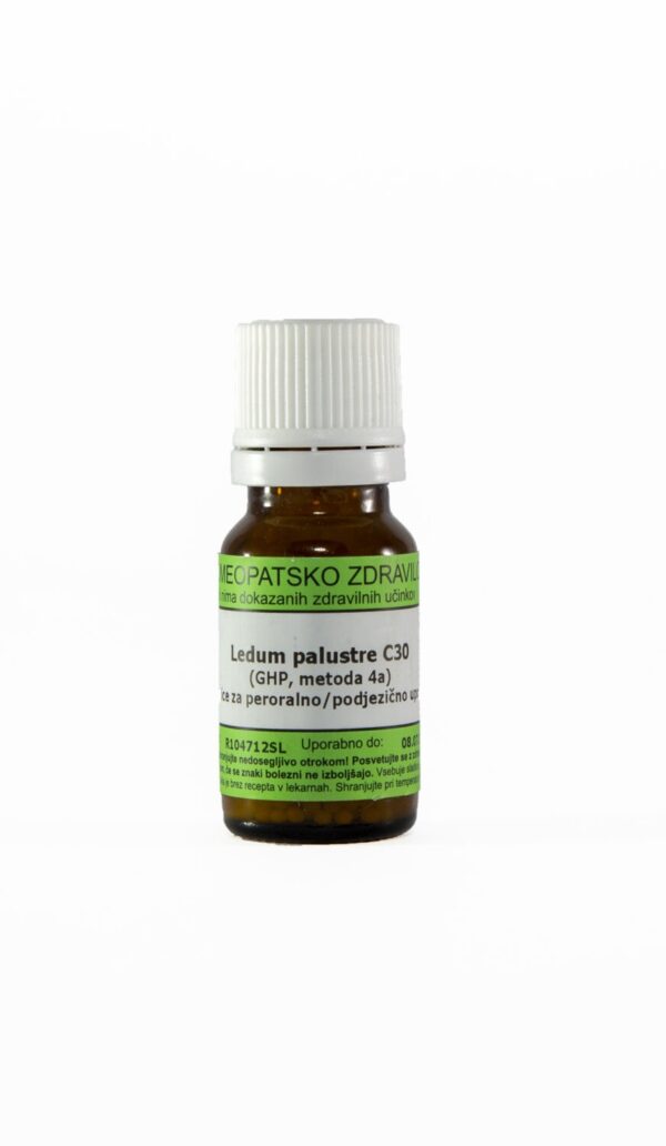 Ledum palustre C12 homeopatske kroglice, 1 g