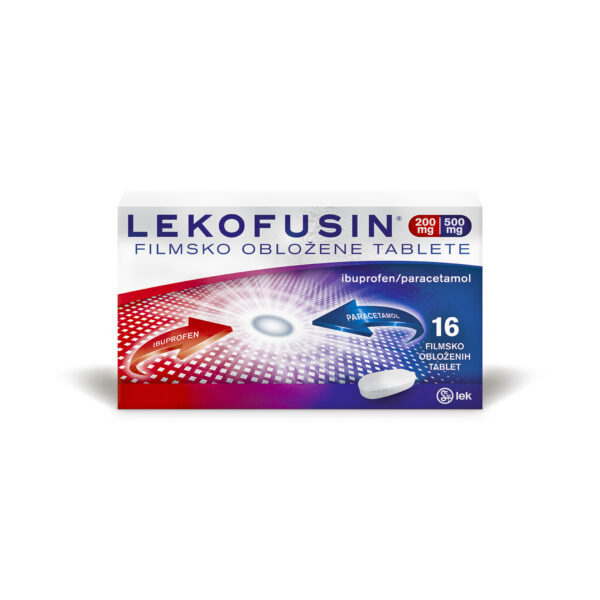 Lekofusin 200 mg/500 mg filmsko obložene tablete, 16 tablet Lekofusin 200 mg/500 mg filmsko obložene tablete, 16 tablet