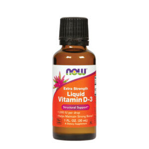 NOW Vitamin D3 tekoči ekstra močan 1000 IE, 30 ml