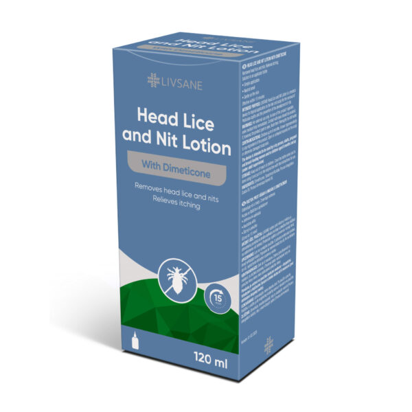 Livsane losjon proti ušem in gnidam z dimetikonom, 120 ml Livsane losjon proti ušem in gnidam z dimetikonom, 120 ml