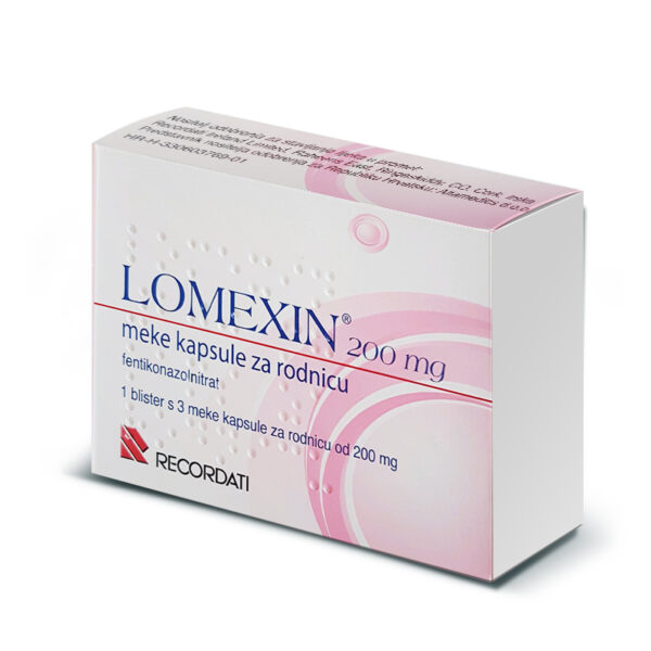 Lomexin 200 mg mehke vaginalne kapsule, 3 vaginalne kapsule Lomexin 200 mg mehke vaginalne kapsule, 3 vaginalne kapsule