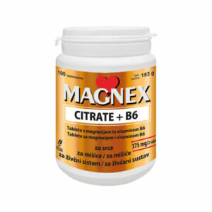 Vitabalans Magnex Citrat 375 mg + vitamin B6 tablete, 100 tablet