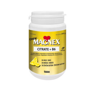 Vitabalans Magnex citrat 375 mg + B6 Chew, 100 žvečljivih tablet Vitabalans Magnex citrat 375 mg + B6 Chew, 100 žvečljivih tablet