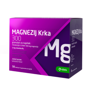 Magnezij Krka 300 granulat za napitek, 50 vrečk