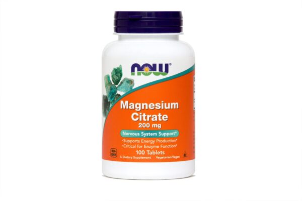 NOW Magnezijev citrat 200 mg, 100 tablet NOW Magnezijev citrat 200 mg, 100 tablet