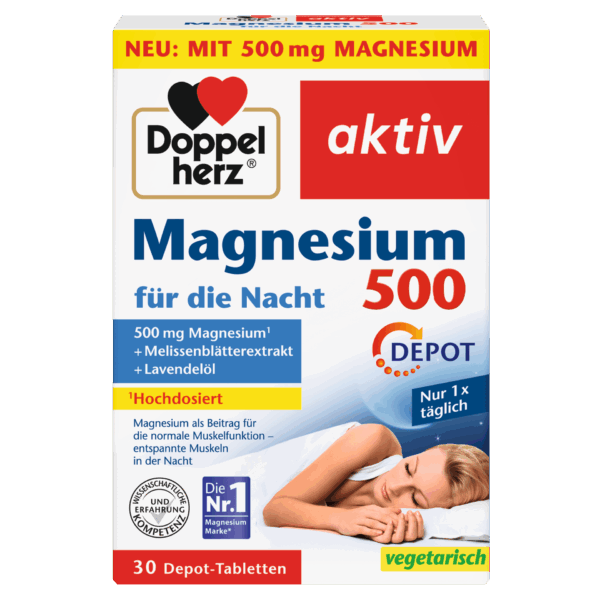 Doppelherz Aktiv Magnezij za noč 500 DEPO tablete, 30 tablet Doppelherz Aktiv Magnezij za noč 500 DEPO tablete, 30 tablet
